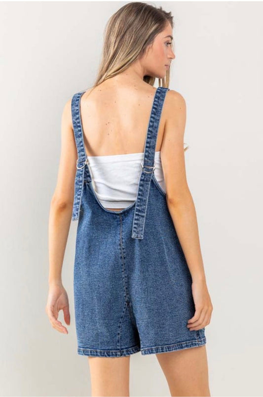 Denim romper