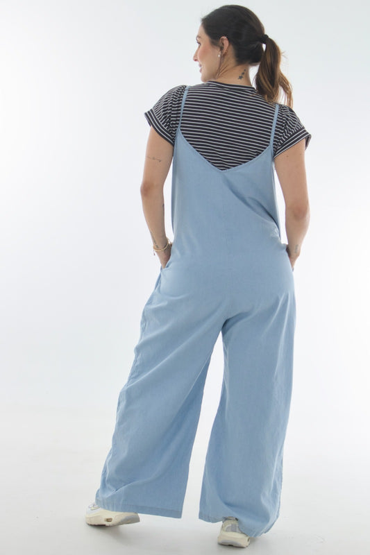 Maternity Denim Jumpsuit