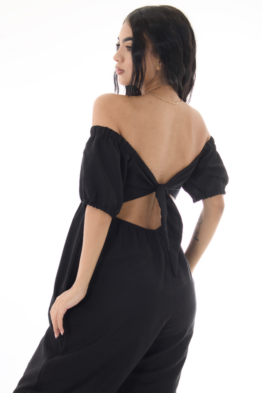 Jumpsuit off shoulder
