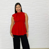 Maternity hot red top