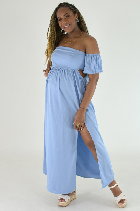 Maternity Gender Reveal and Baby Shower Dress