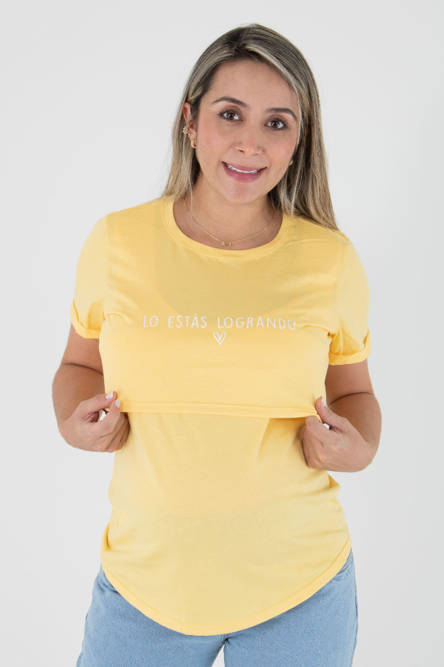 T-Shirt Lactancia "Lo estás Logrando"