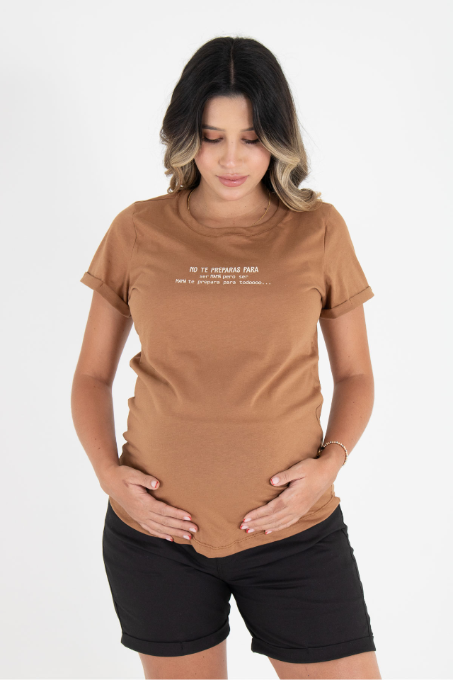 Maternity Duo Brown T-Shirt