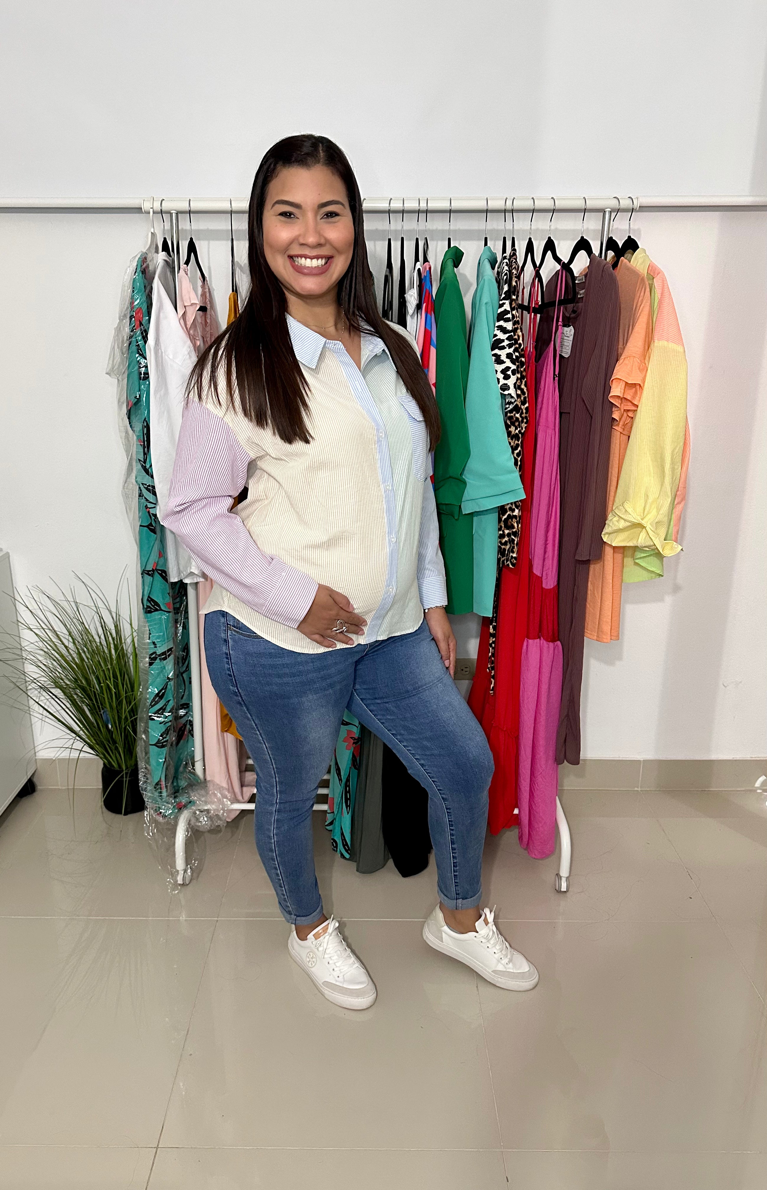 Maternity Colors Mix Top